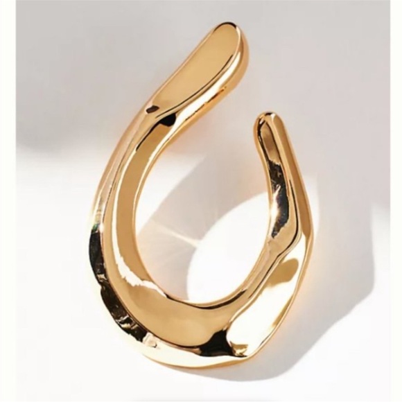 New! Anthropologie Gold Earrings (2001) NWOT - Picture 2 of 3